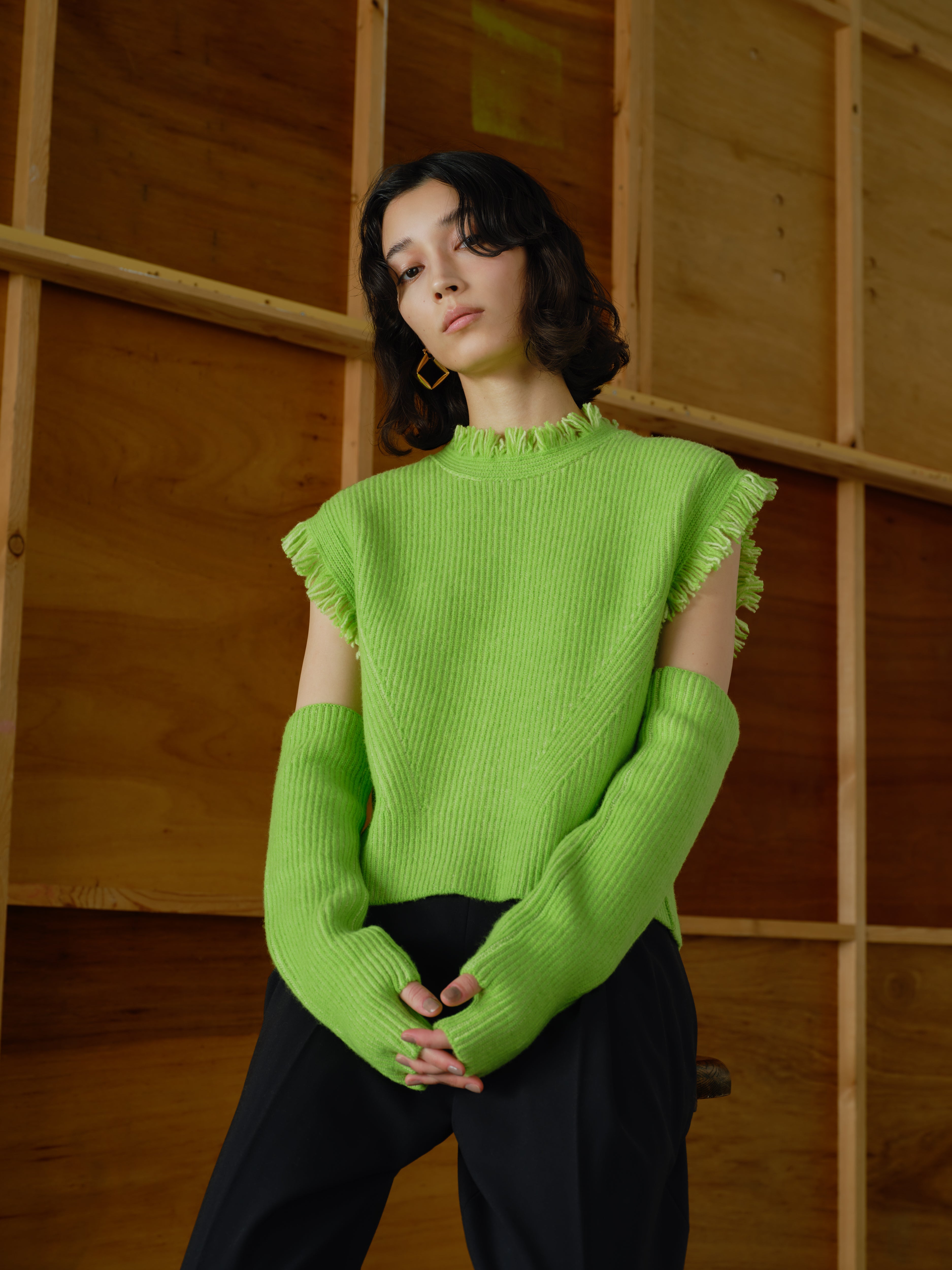 Arm Warmers<BR>コートやジャケットの下に防寒とアクセントを