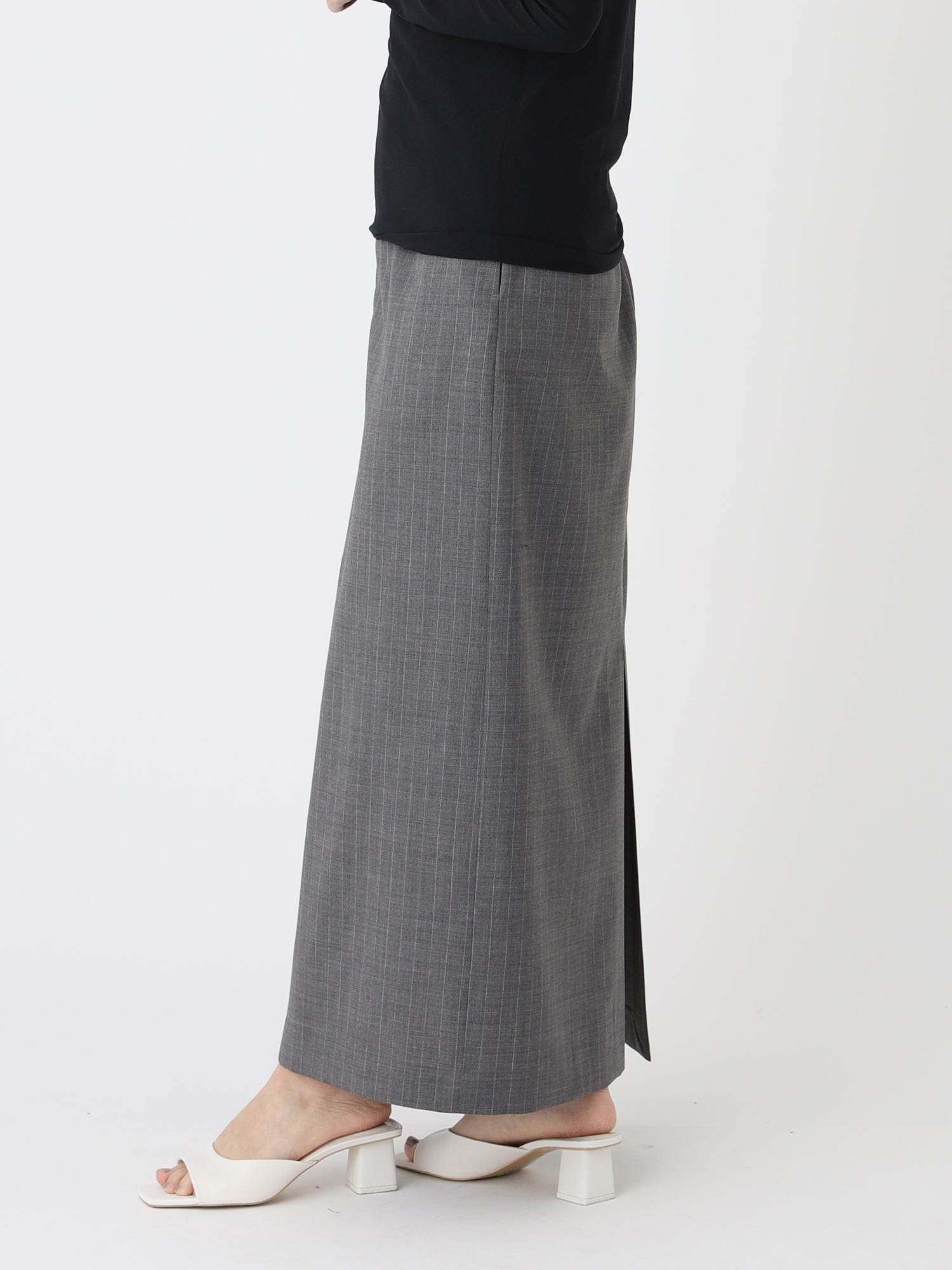 Tropical W Skirt<BR>メンズスラックスをモチーフに