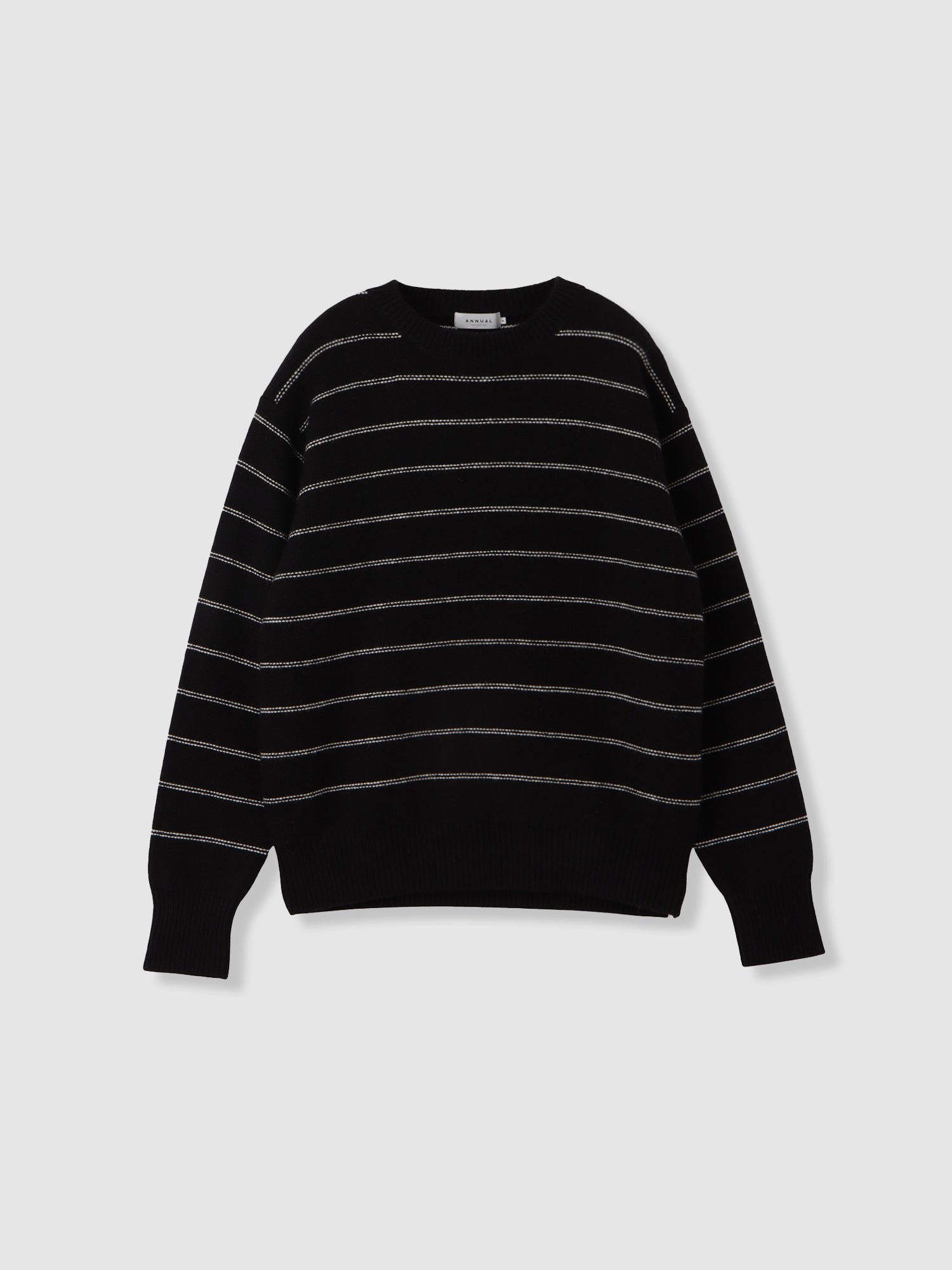 Pin Stripe Pullover<BR>ユニセックスで着られるボーダーニット