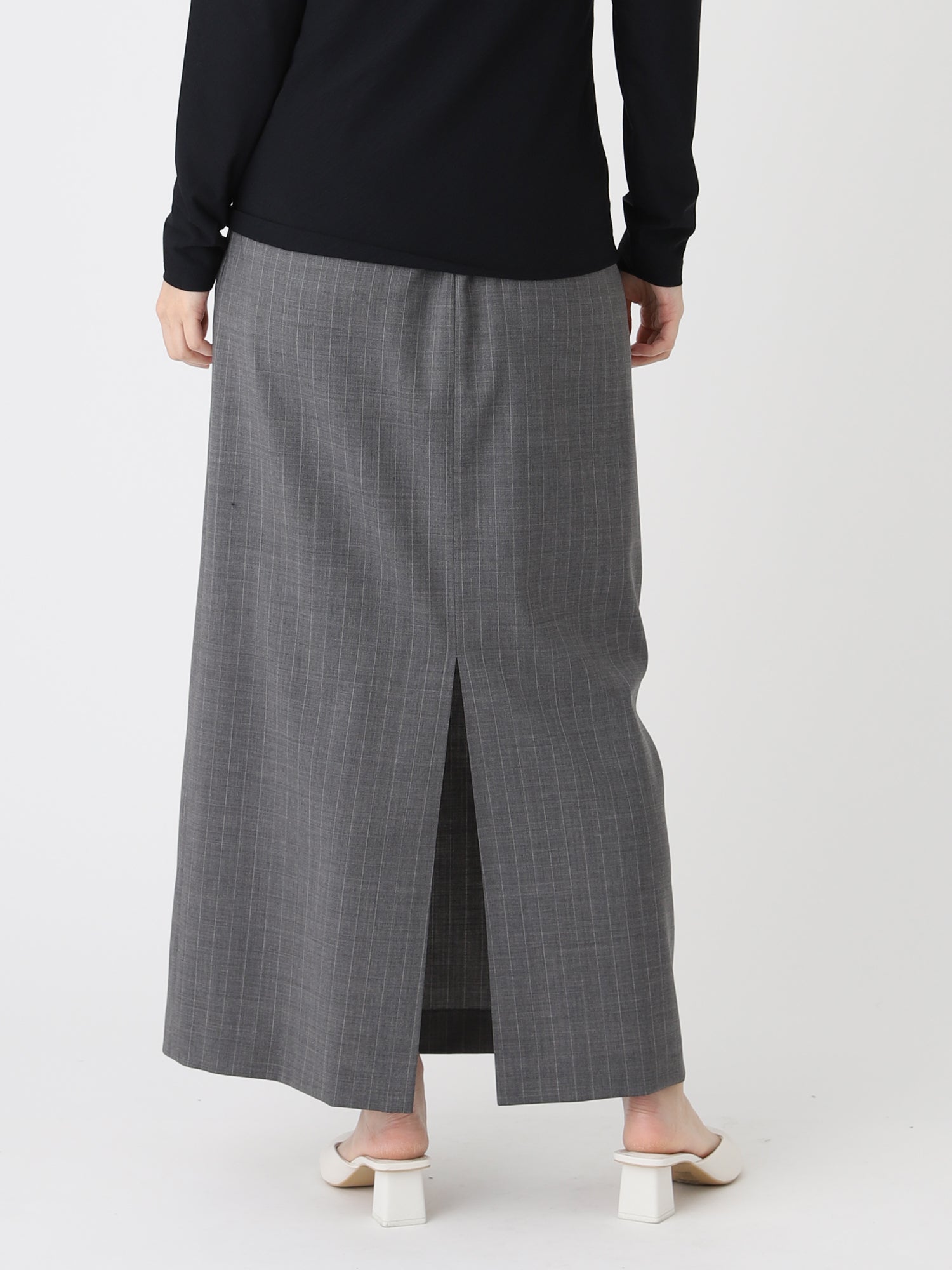 Tropical W Skirt<BR>メンズスラックスをモチーフに