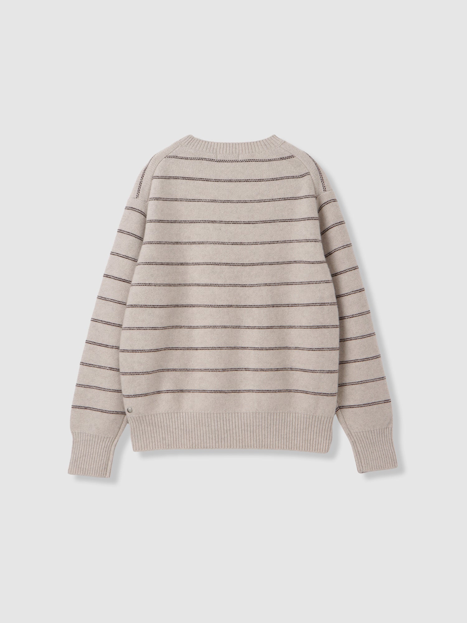 Pin Stripe Pullover<BR>ユニセックスで着られるボーダーニット