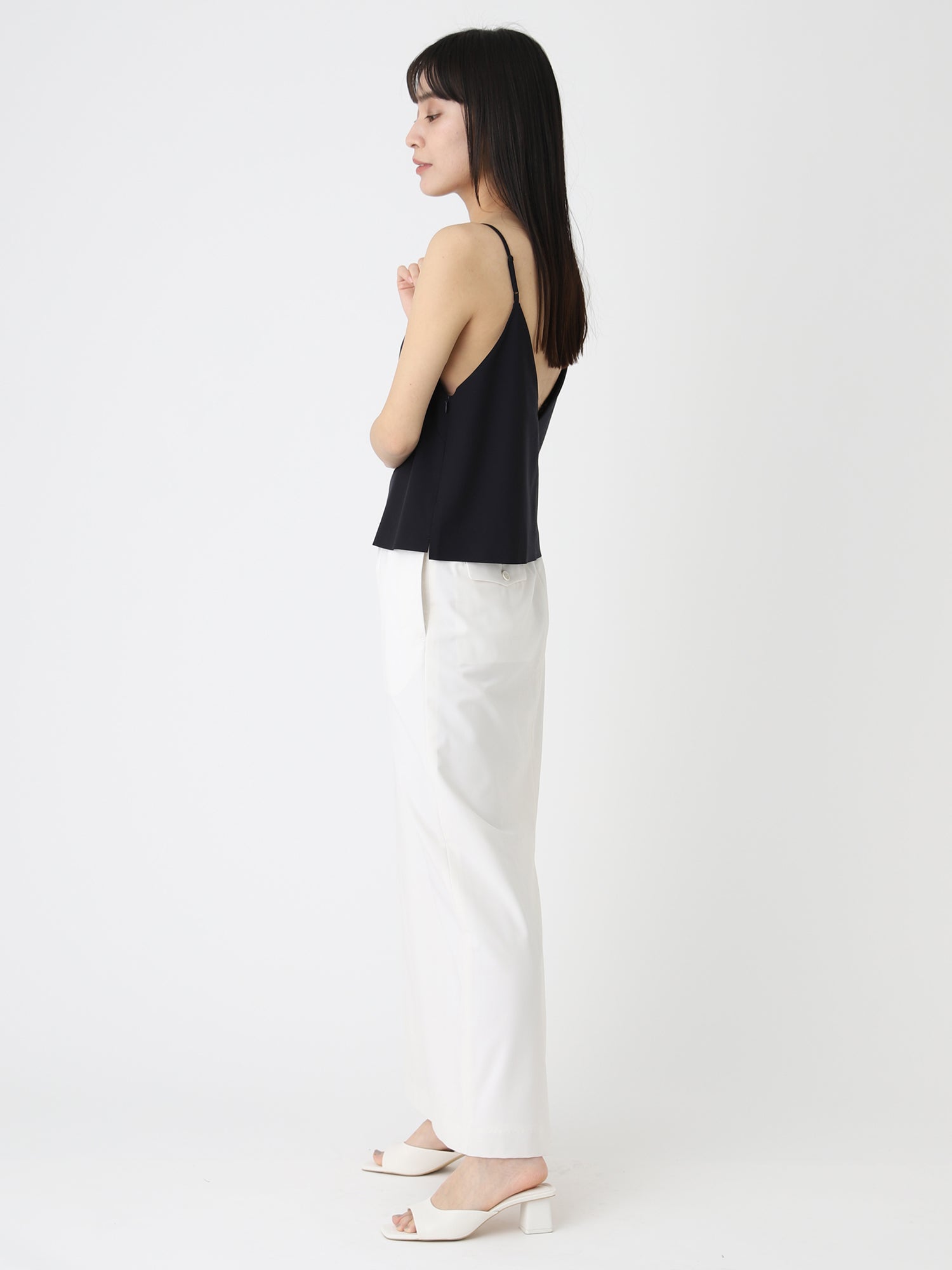 【SPRING & SUMMER】Tropical W Skirt<BR>メンズスラックスをモチーフに