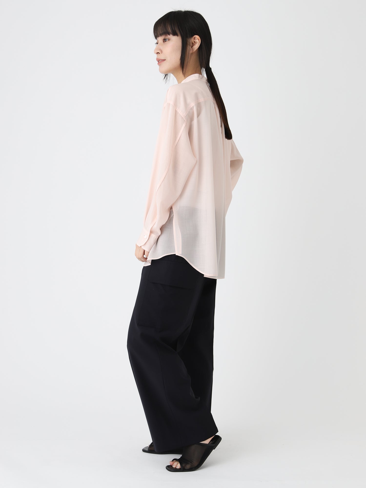 Voile Sheer Shirts<BR>防ぐシワ性に優れたアイテム