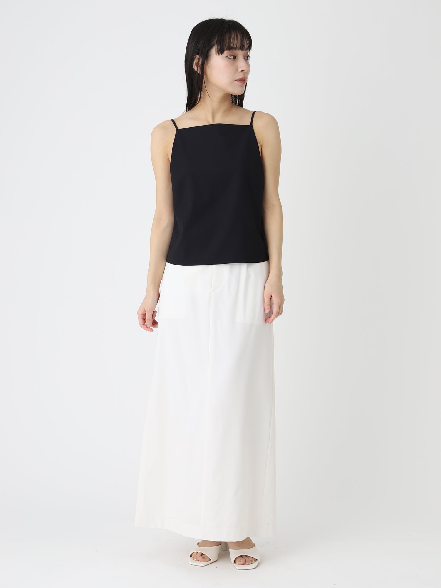 【SPRING & SUMMER】Tropical W Skirt<BR>メンズスラックスをモチーフに