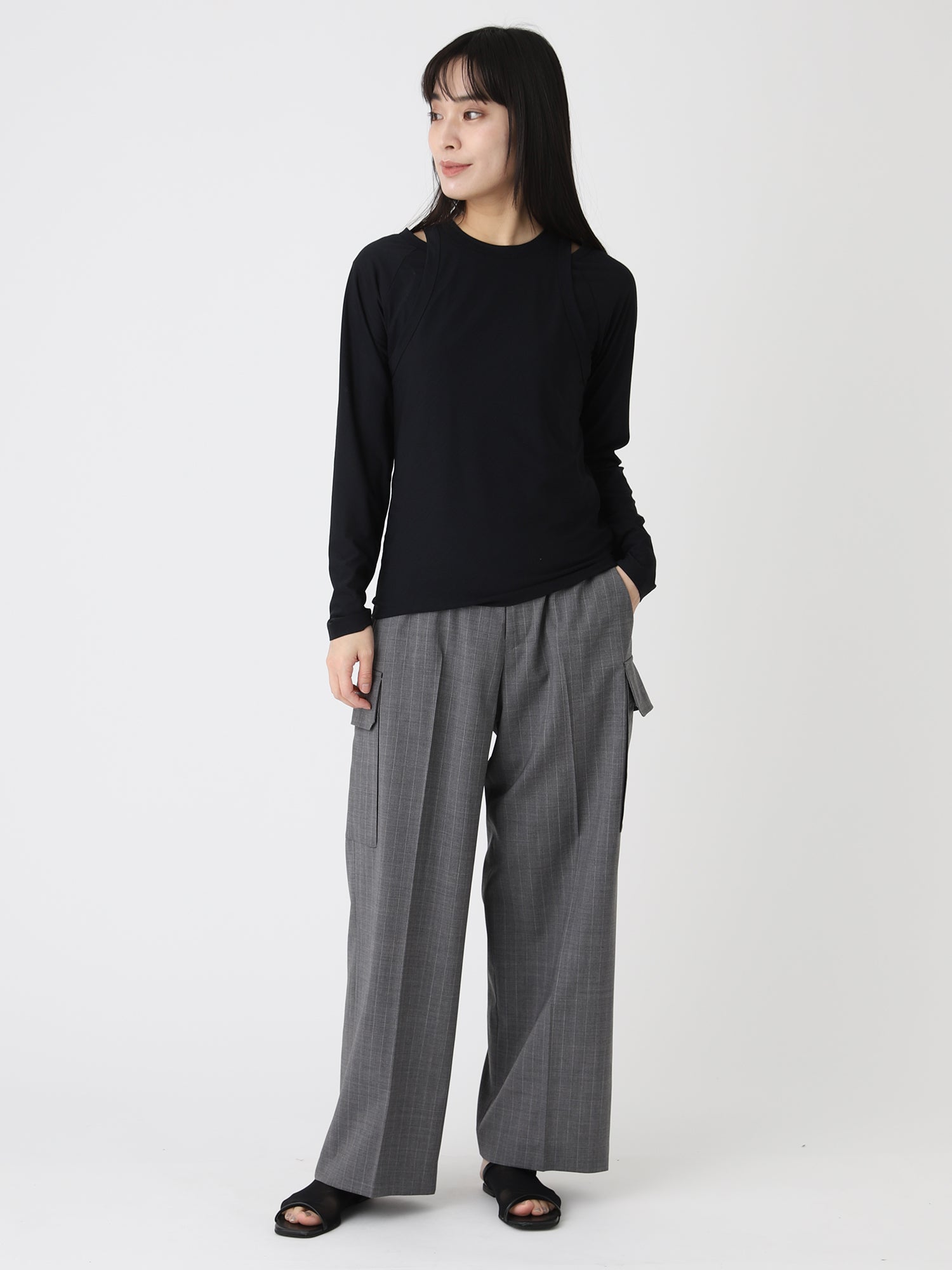 【SPRING & SUMMER】Layered L/S T-shirts<BR>サラサラな質感が快適