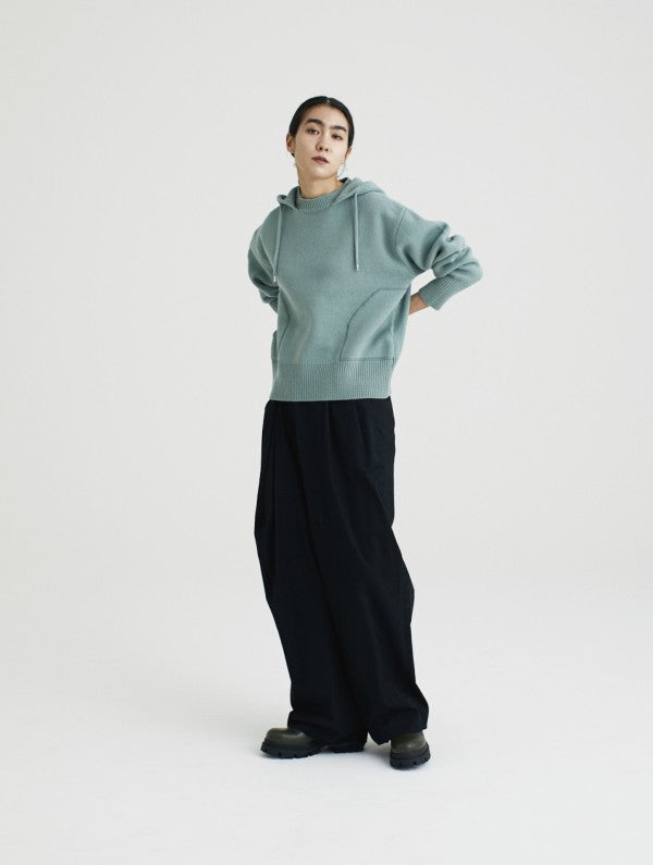 Knit Parka<BR>柔らかな印象のニットパーカー