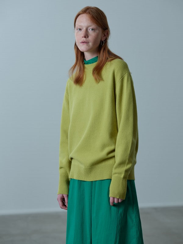 Line pullover<BR>リブ組織がはいった定番クルーネック