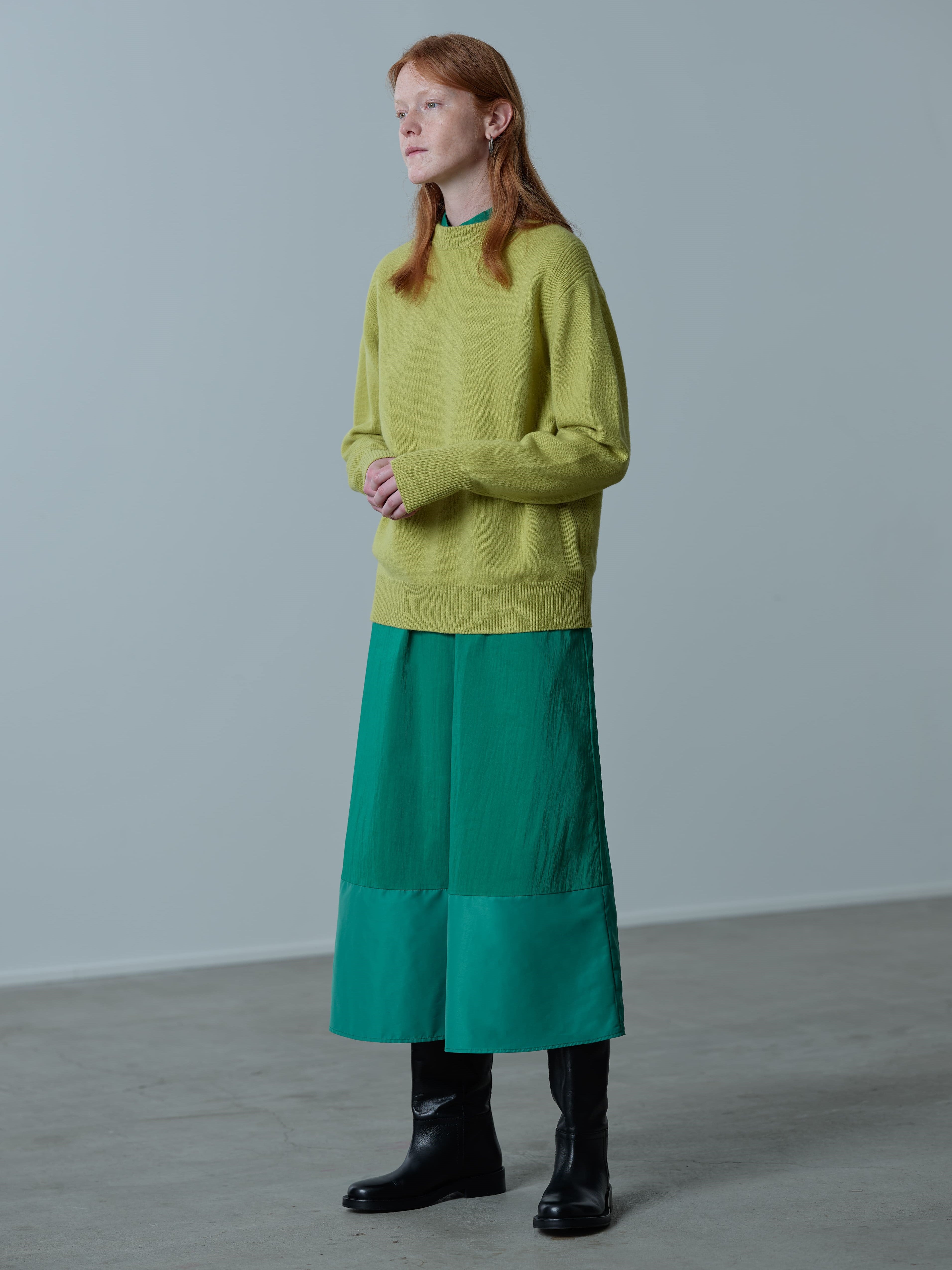 Line pullover<BR>リブ組織がはいった定番クルーネック