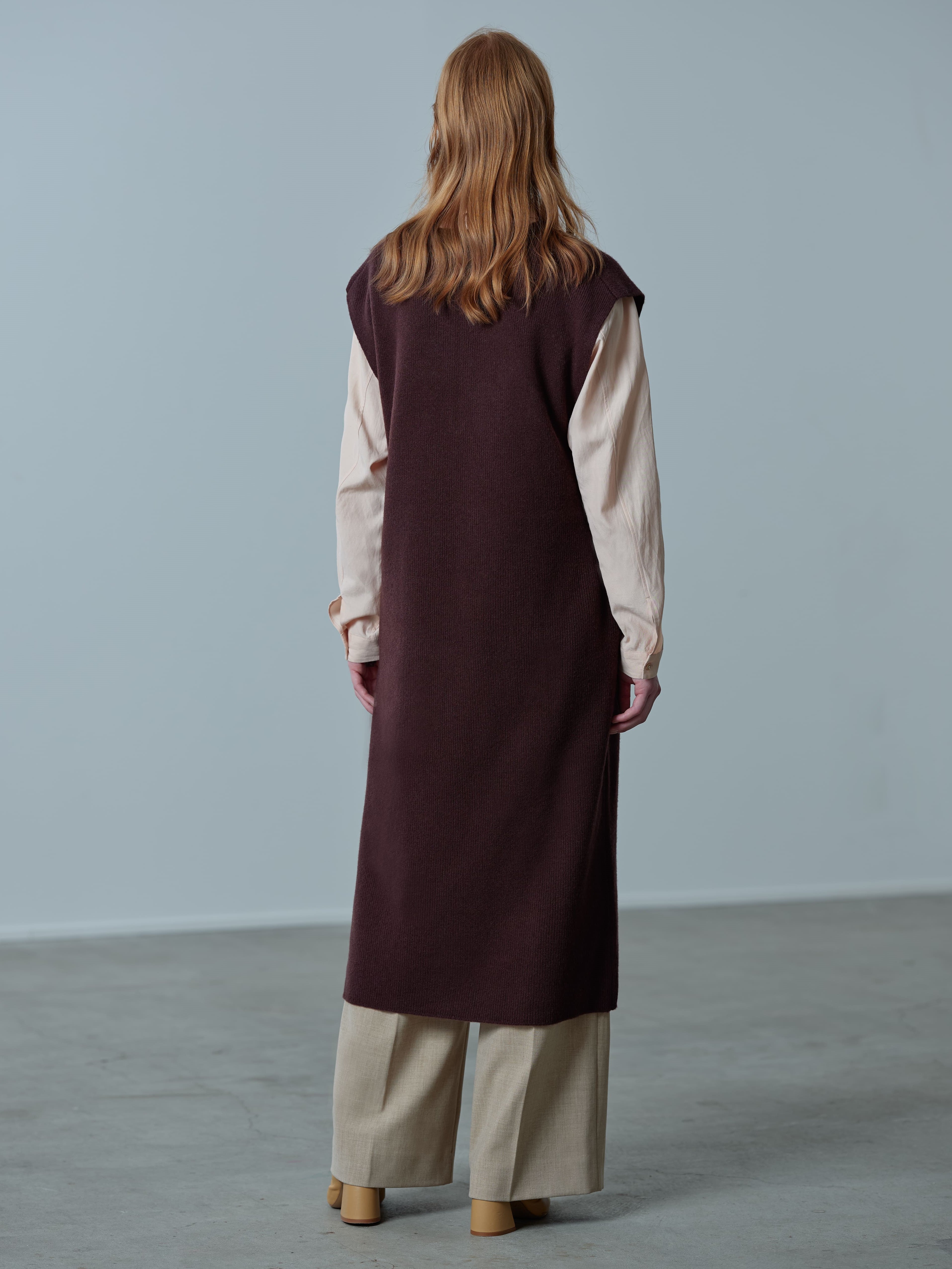 Kaftan Knit Onepiece<BR>多くの方が着用できる絶妙な丈感