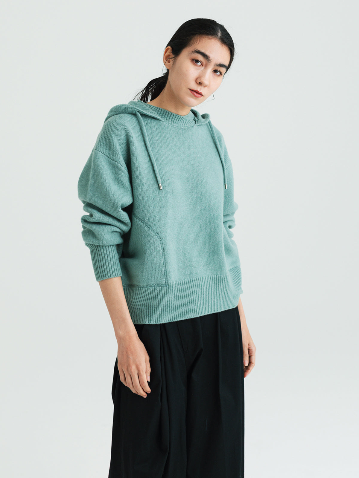 Knit Parka<BR>柔らかな印象のニットパーカー
