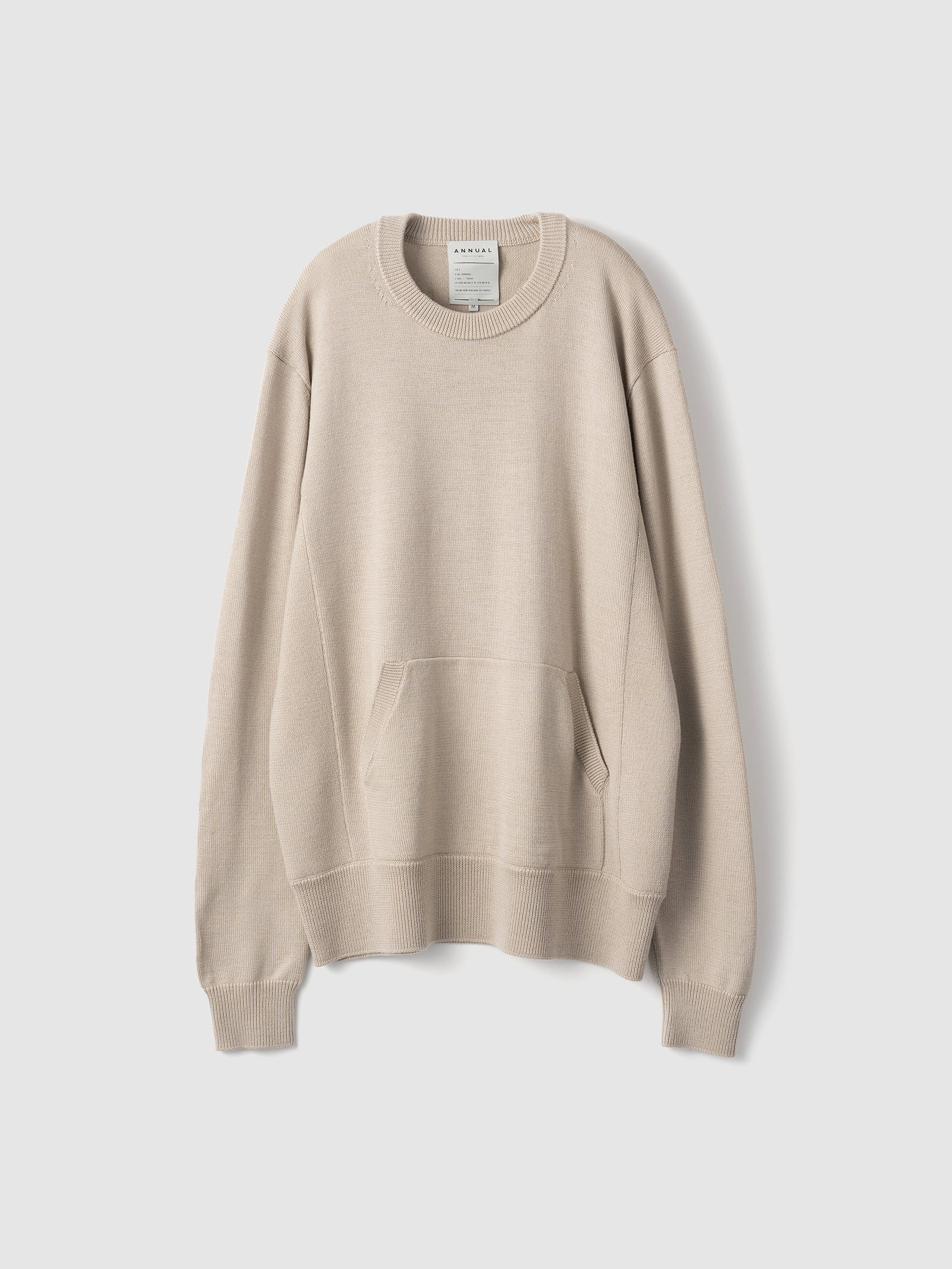 Pocket Pullover<BR>カジュアルにもドレスにも合うシンプルニット