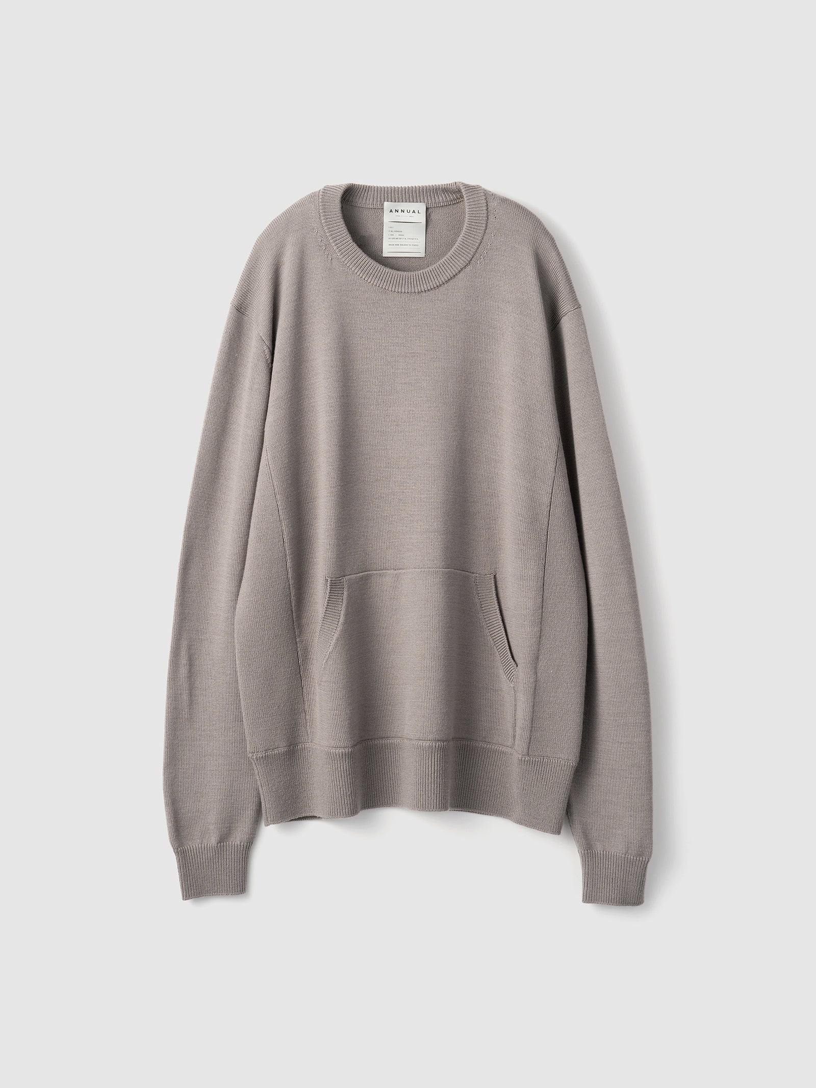 Pocket Pullover<BR>カジュアルにもドレスにも合うシンプルニット