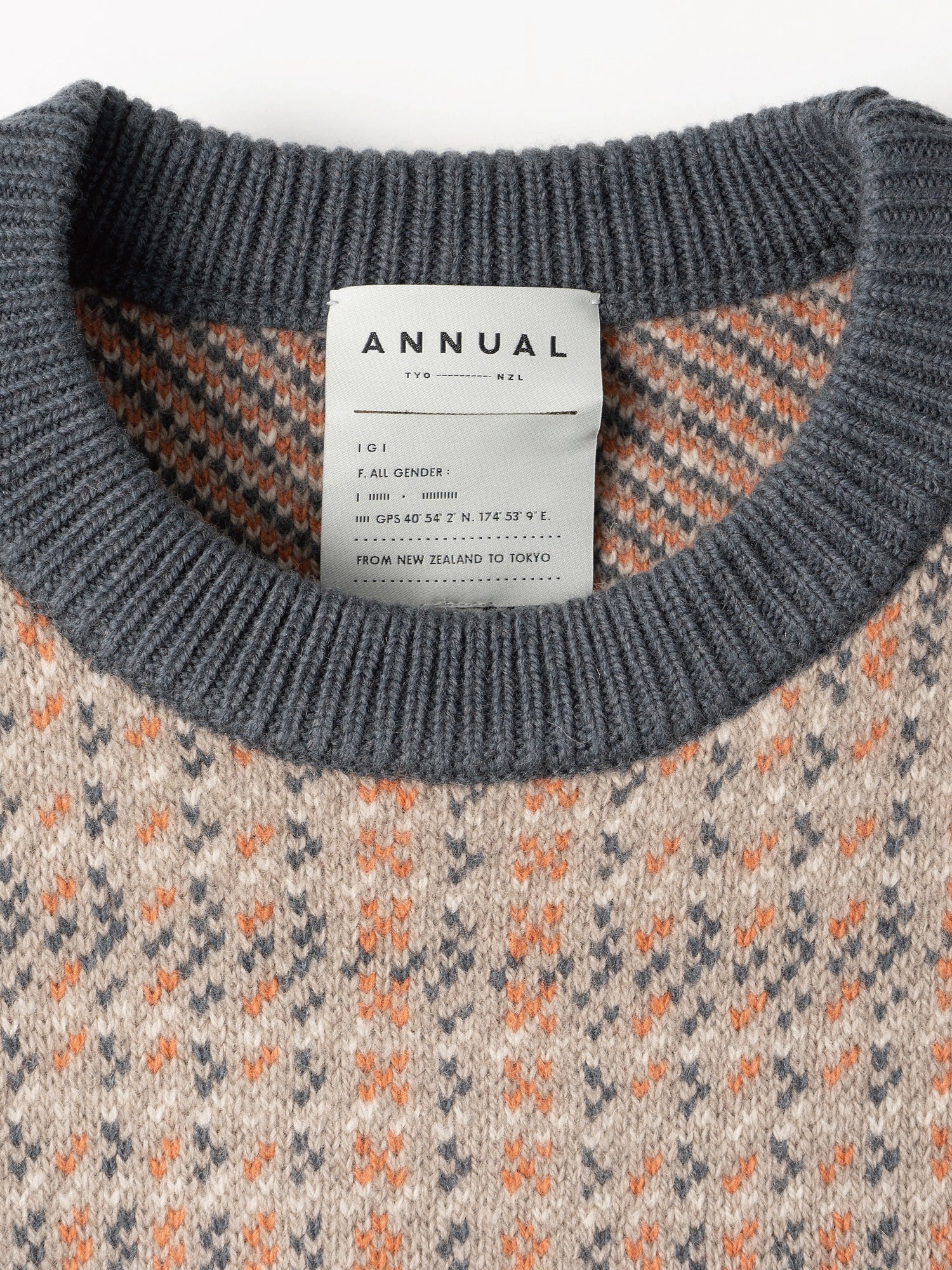 Check Pullover<BR>ふくらみ感のある肉厚ニット