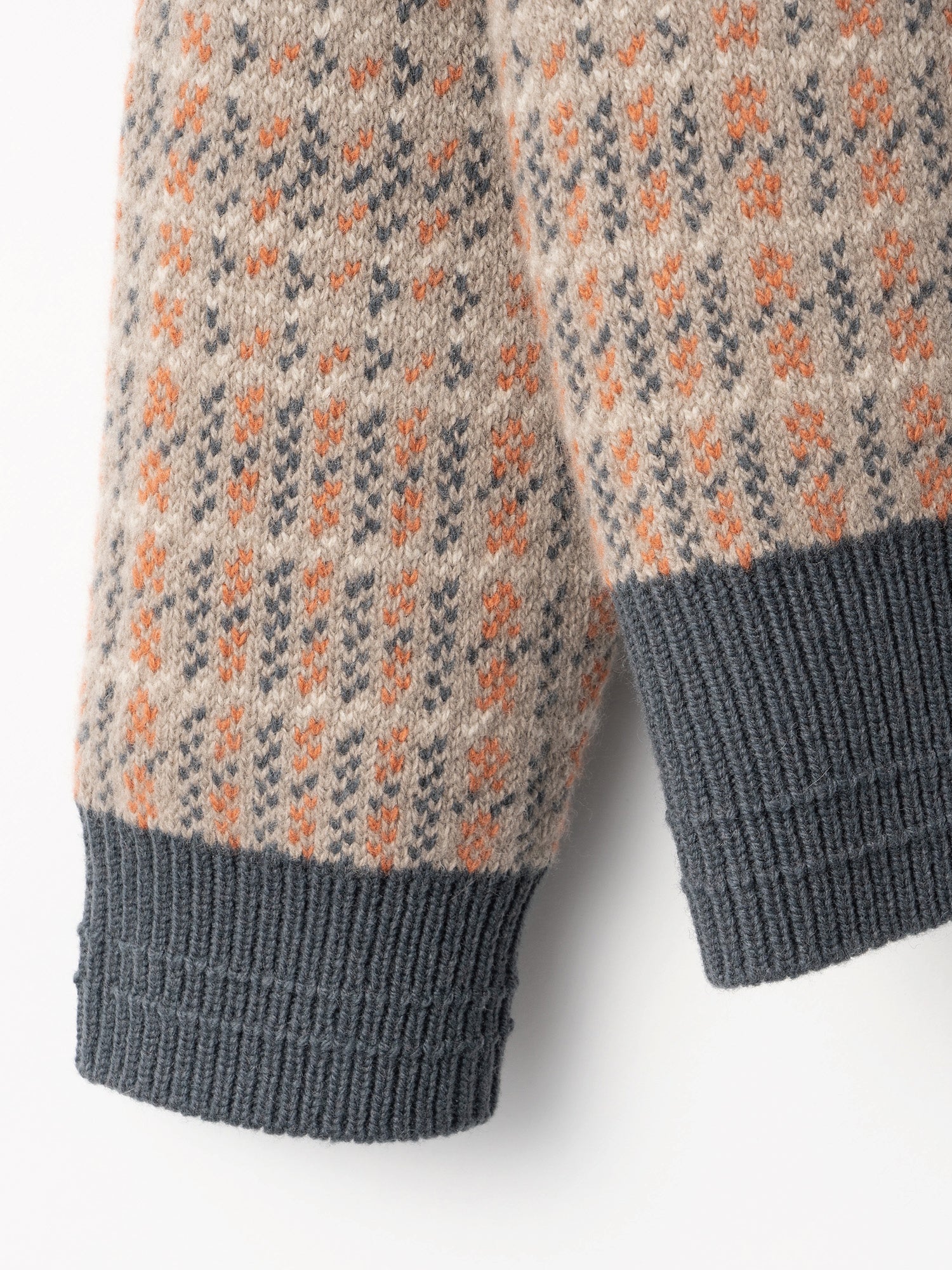 Check Pullover<BR>ふくらみ感のある肉厚ニット