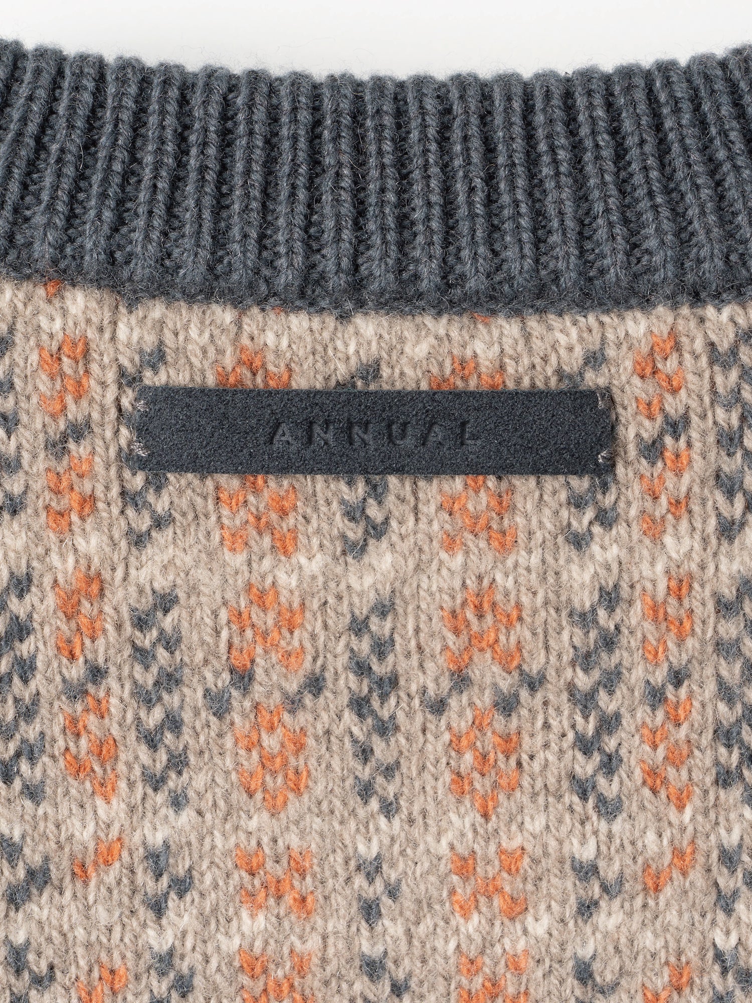 Check Pullover<BR>ふくらみ感のある肉厚ニット