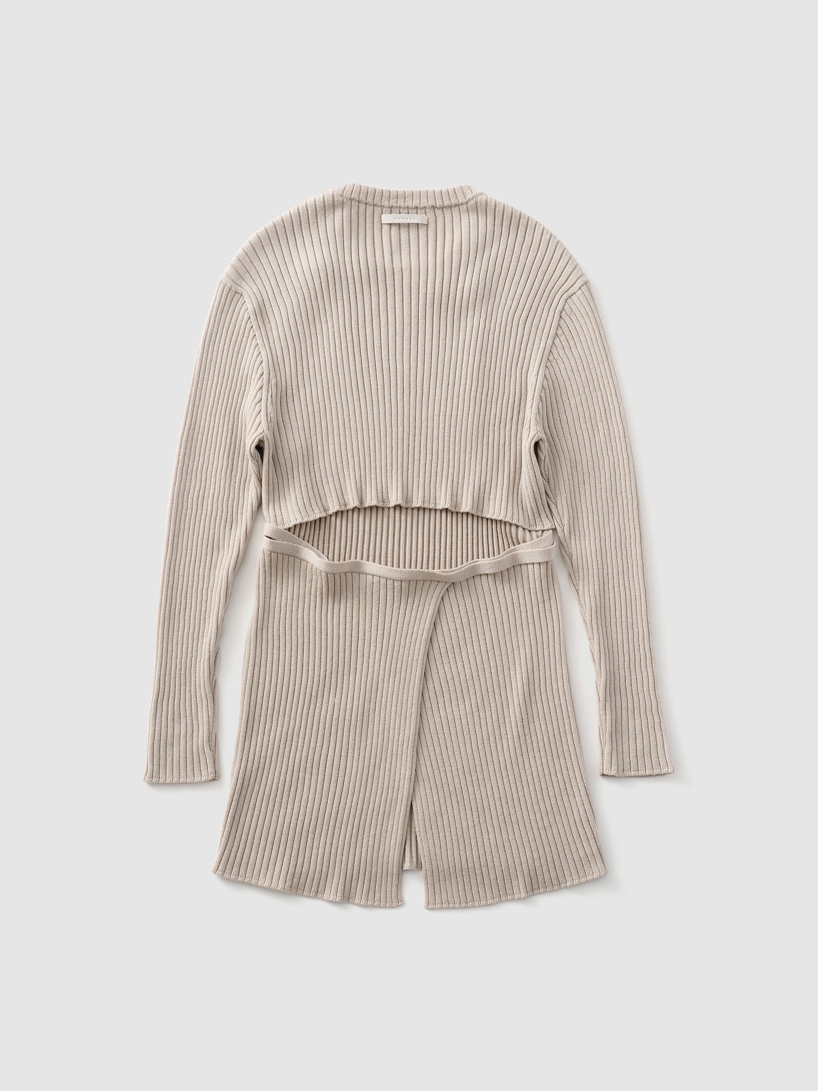 Wrap Pullover<BR>共地の紐で着方のアレンジが可能