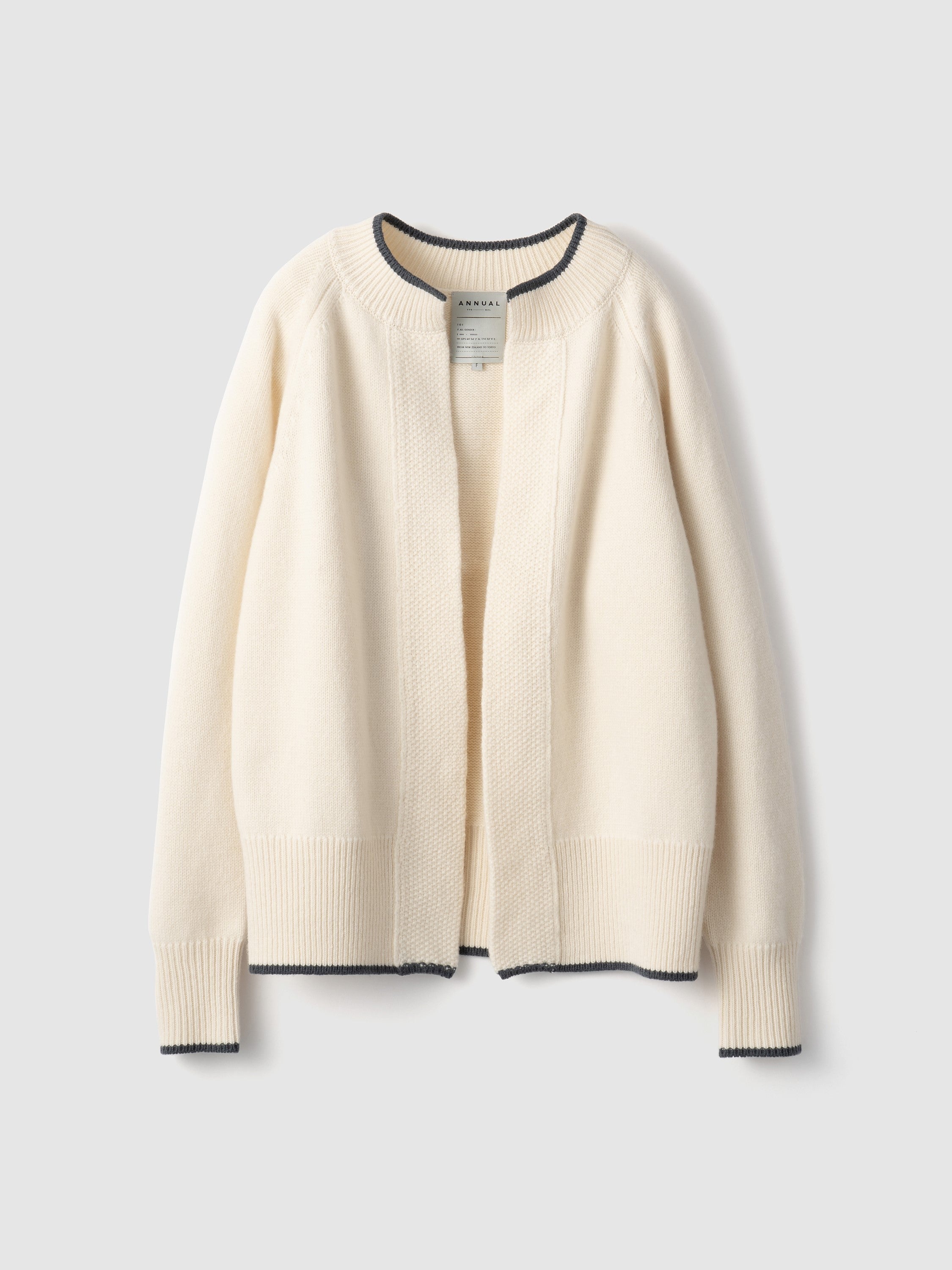 Moss Stitch Cardigan<BR>気軽に羽織れる万能カーディガン