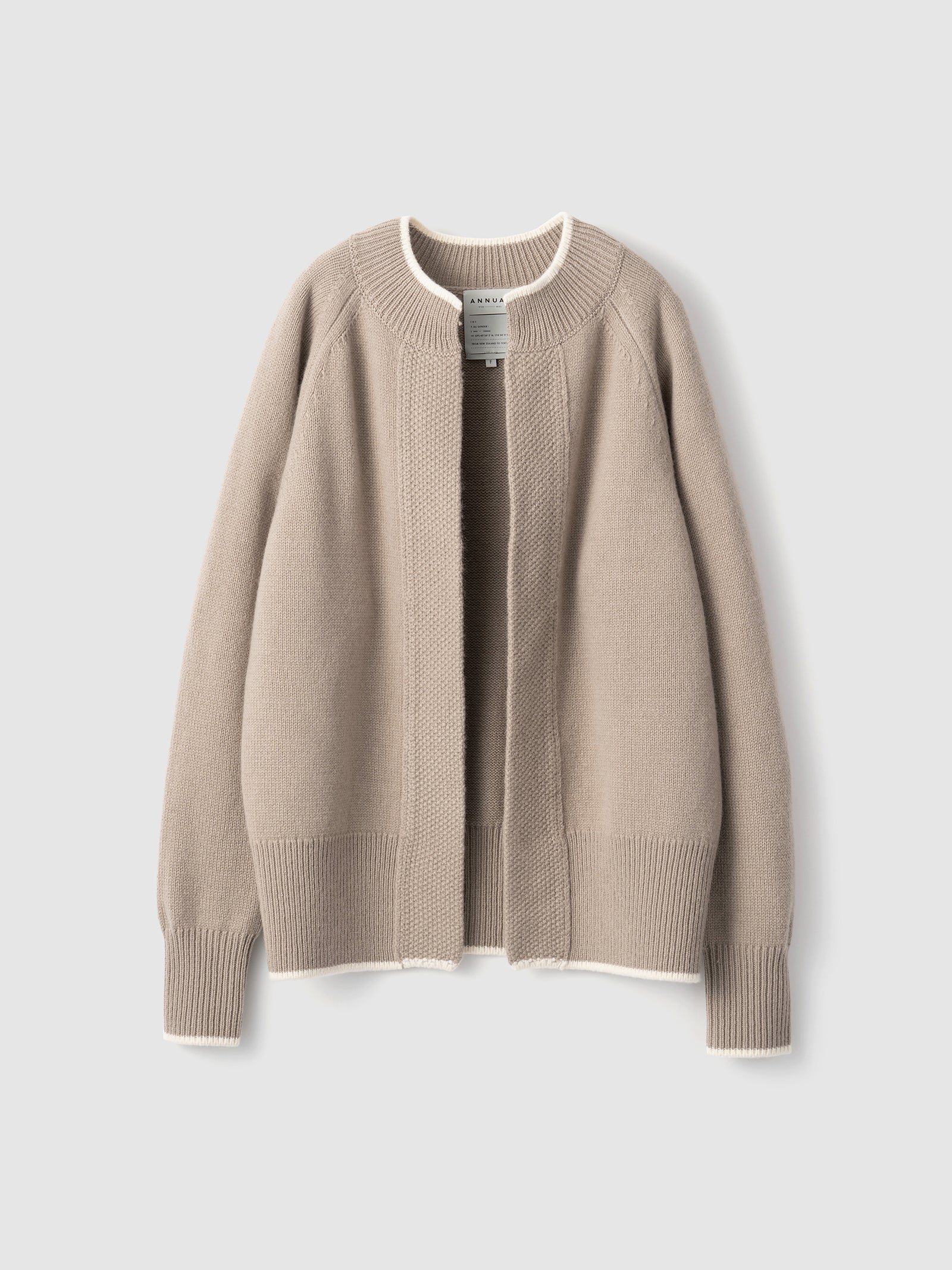 Moss Stitch Cardigan<BR>気軽に羽織れる万能カーディガン