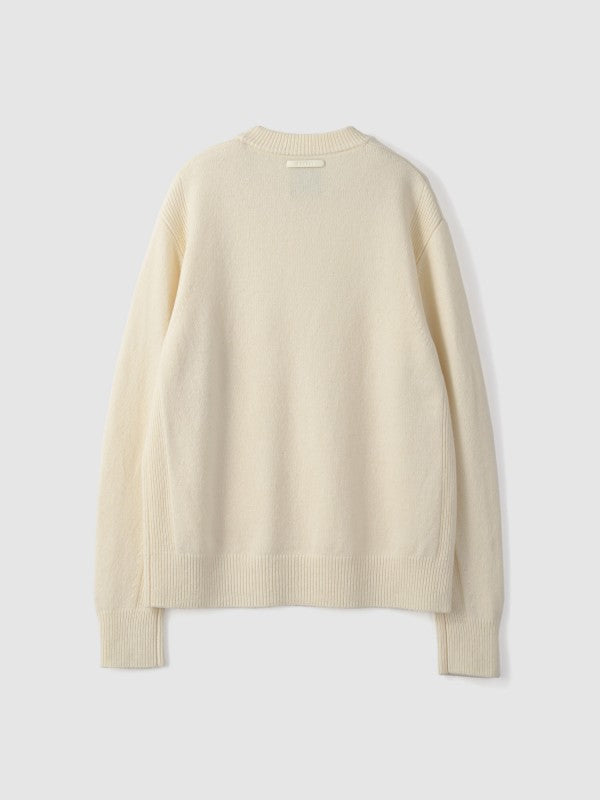 Line pullover<BR>リブ組織がはいった定番クルーネック