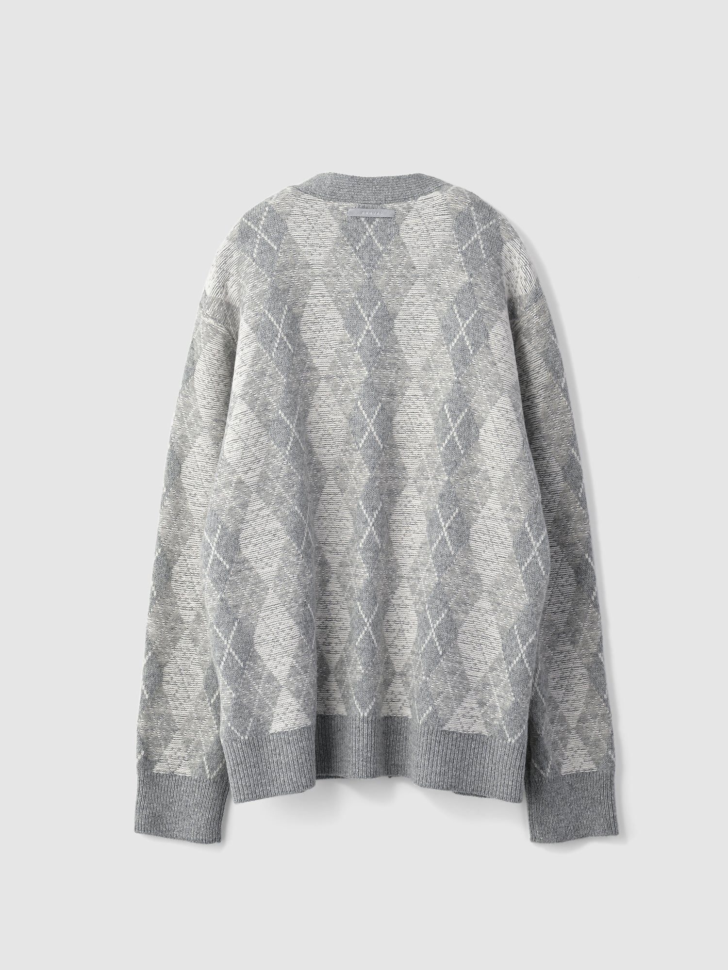 Argyle cardigan<BR>ユニセックスで着られるカーディガン
