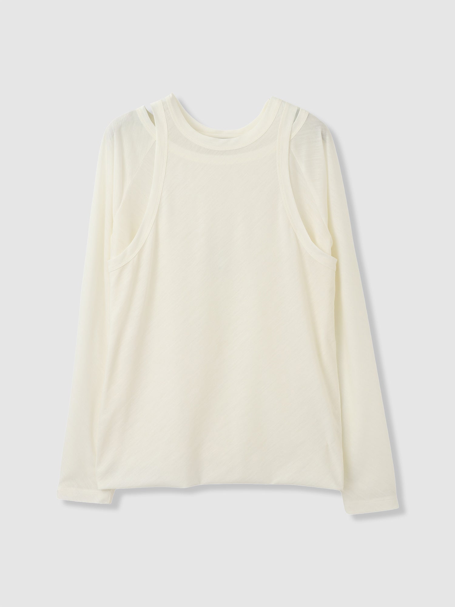 【SPRING & SUMMER】Layered L/S T-shirts<BR>サラサラな質感が快適