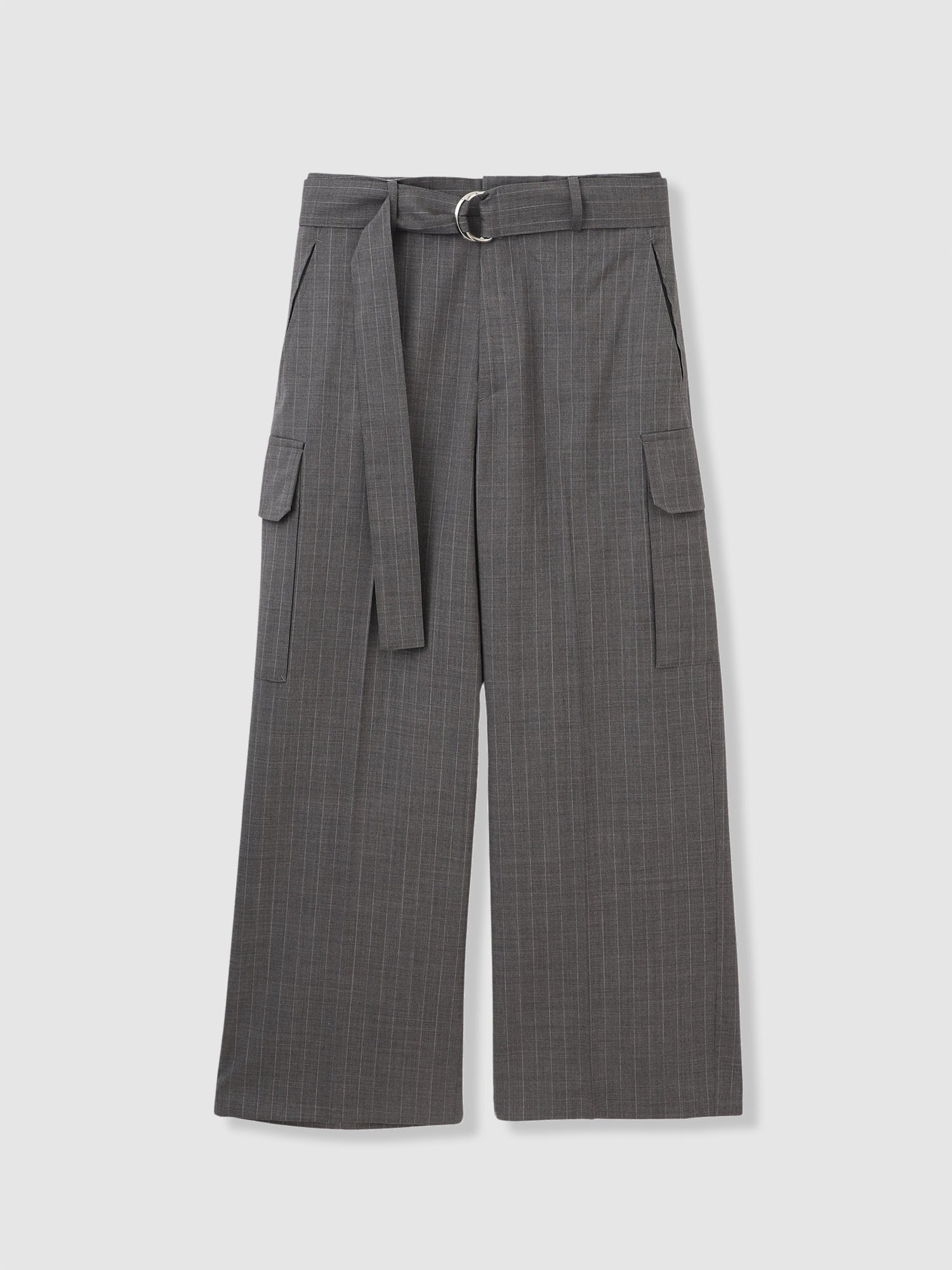 Tropical W Wide Cargo Pants<BR>サッシュベルトでウエストの調節が可能