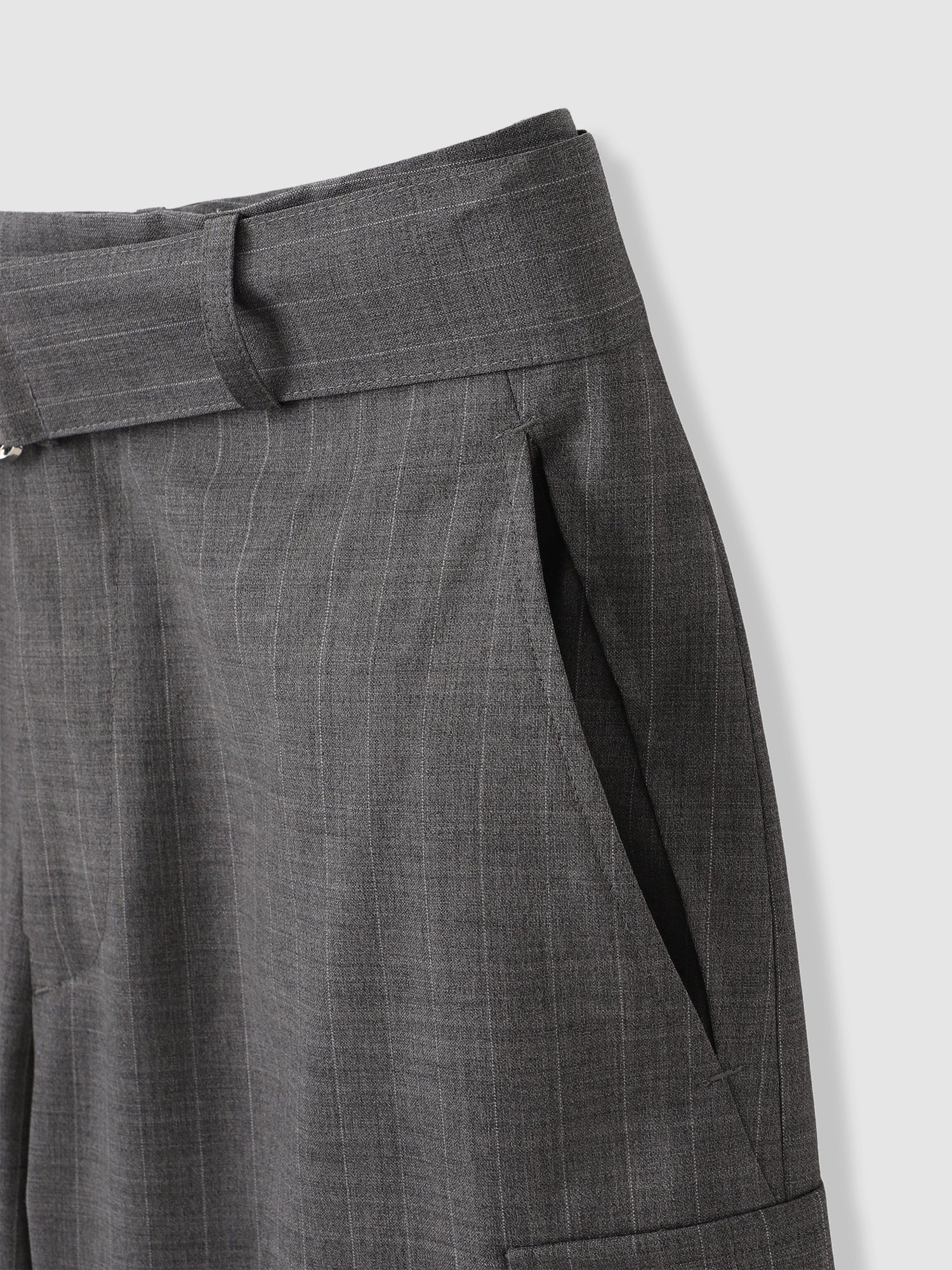 Tropical W Wide Cargo Pants<BR>サッシュベルトでウエストの調節が可能