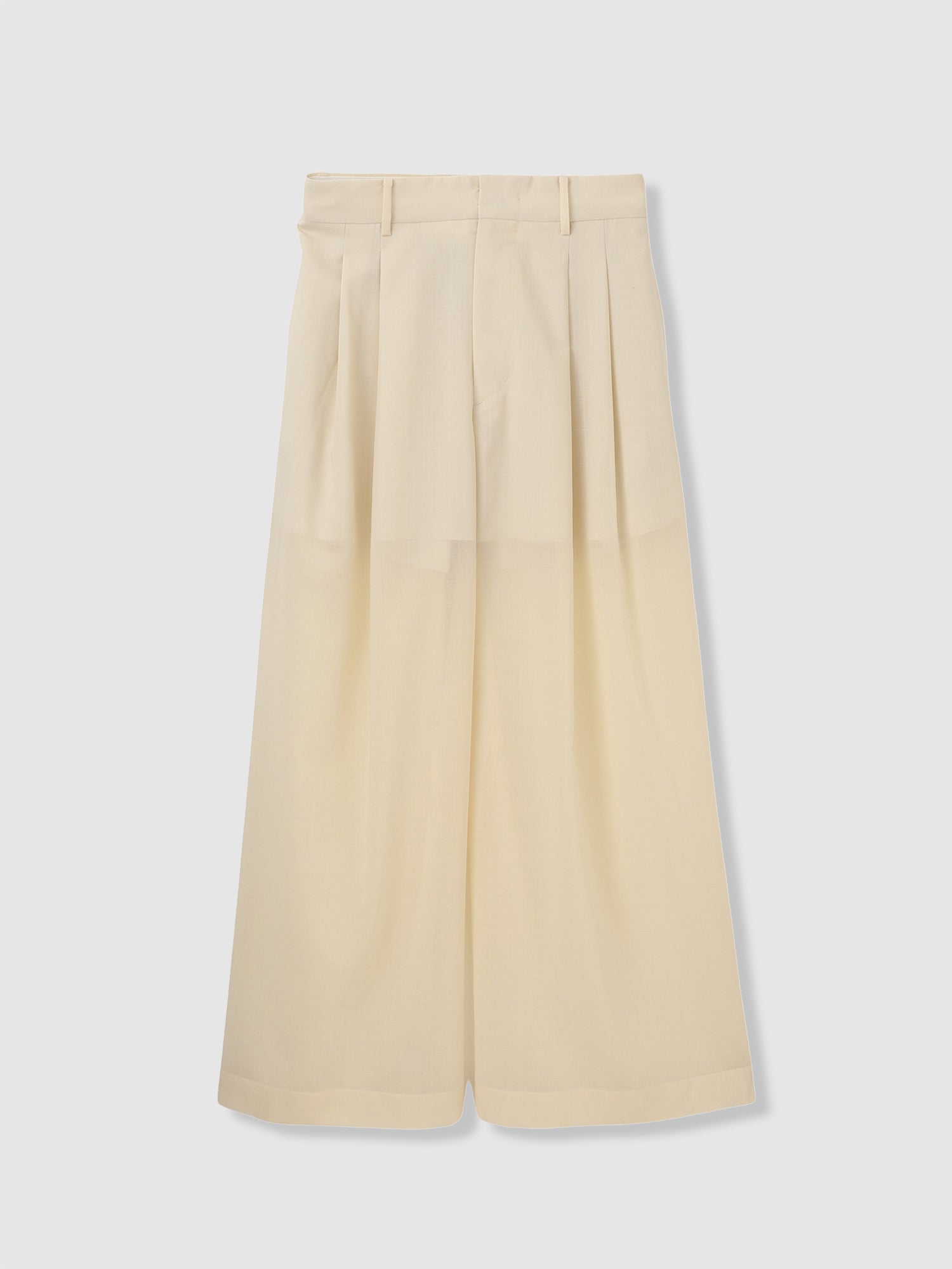 Voile Sheer Tuck Pants<BR>防ぐシワ性に優れたアイテム