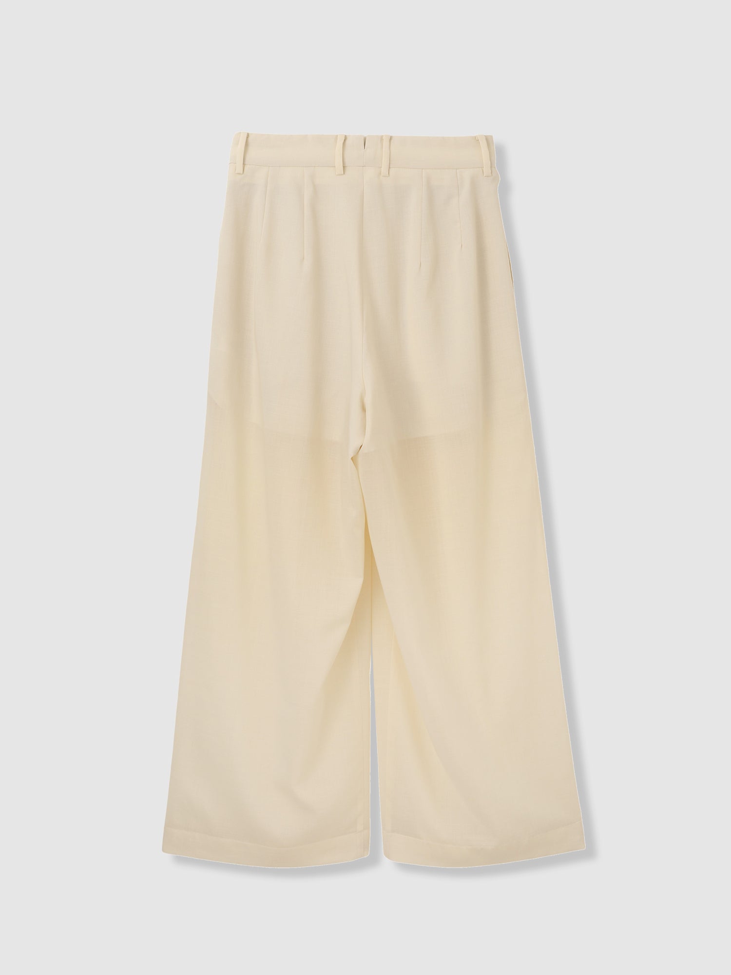 Voile Sheer Tuck Pants<BR>防ぐシワ性に優れたアイテム