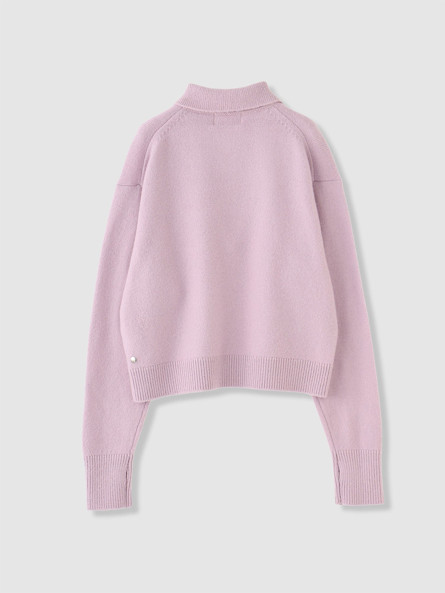 Brushed Polo Sweater<BR>起毛加工による柔らかな着心地