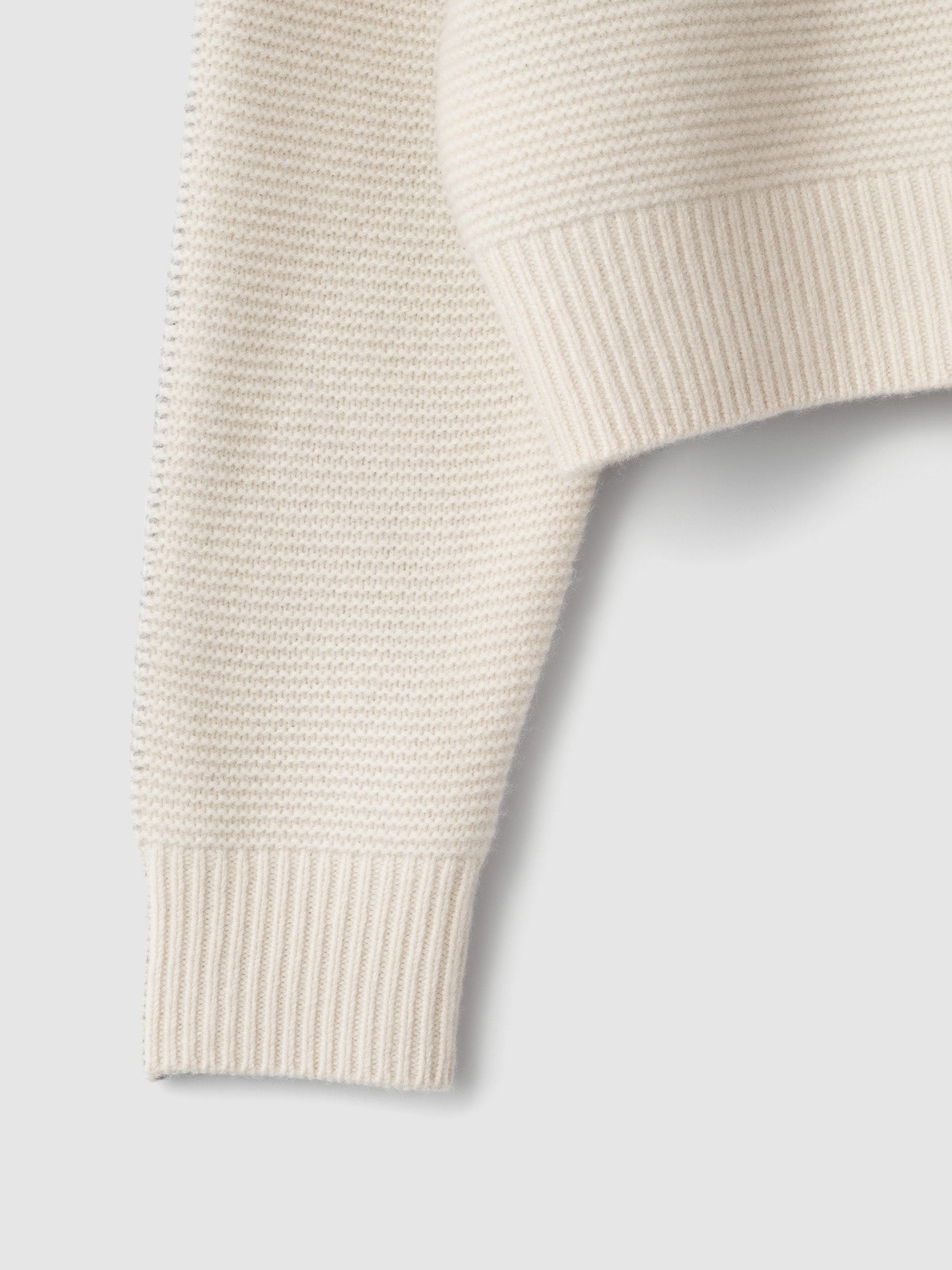 Bi-Color Crew PO<br> Cropped knitwear is a big hit every year