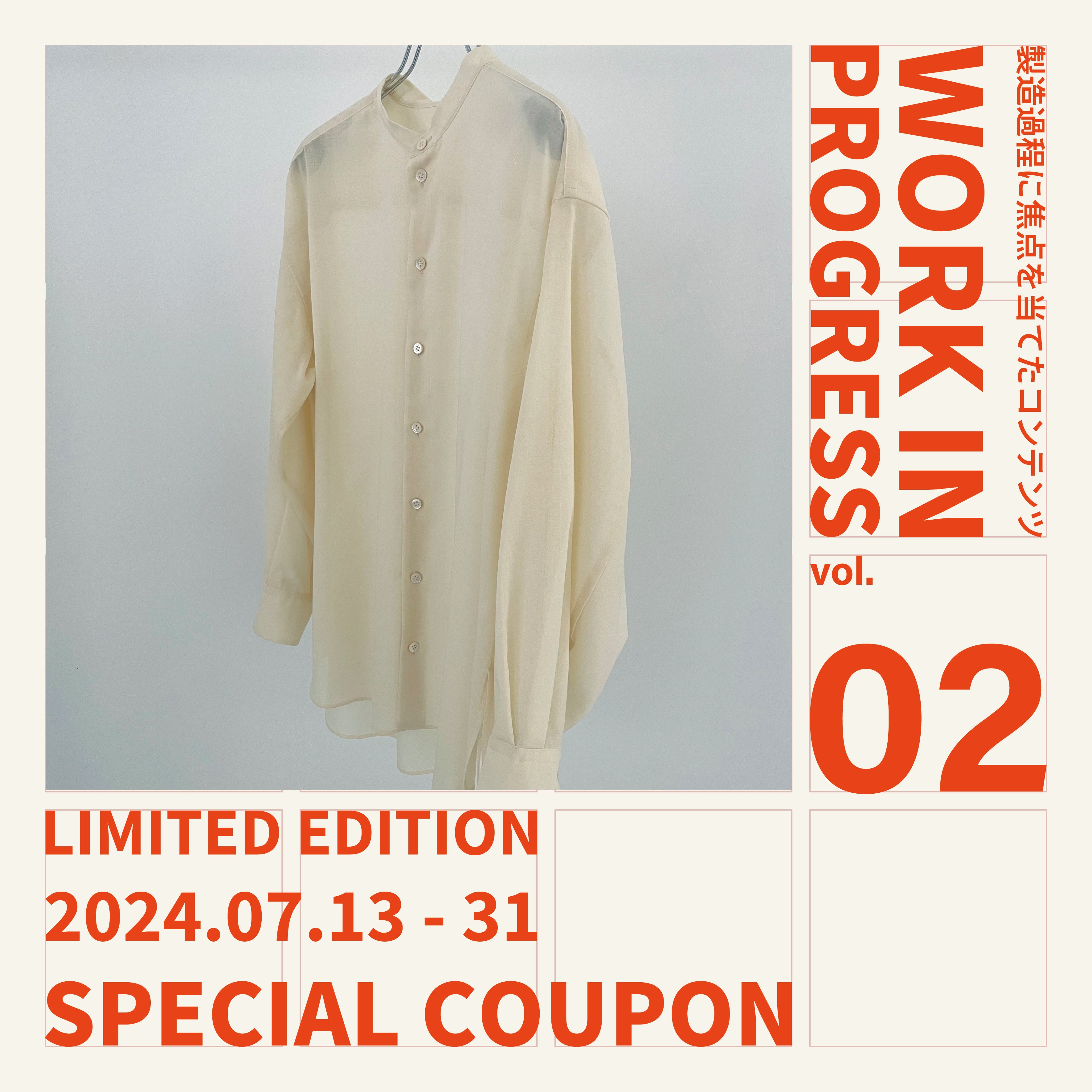 WORK IN PROGRESS Vol.2 - Voile Sheer Shirts -