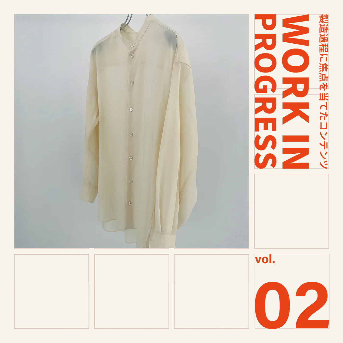 WORK IN PROGRESS Vol.2 - Voile Sheer Shirts -