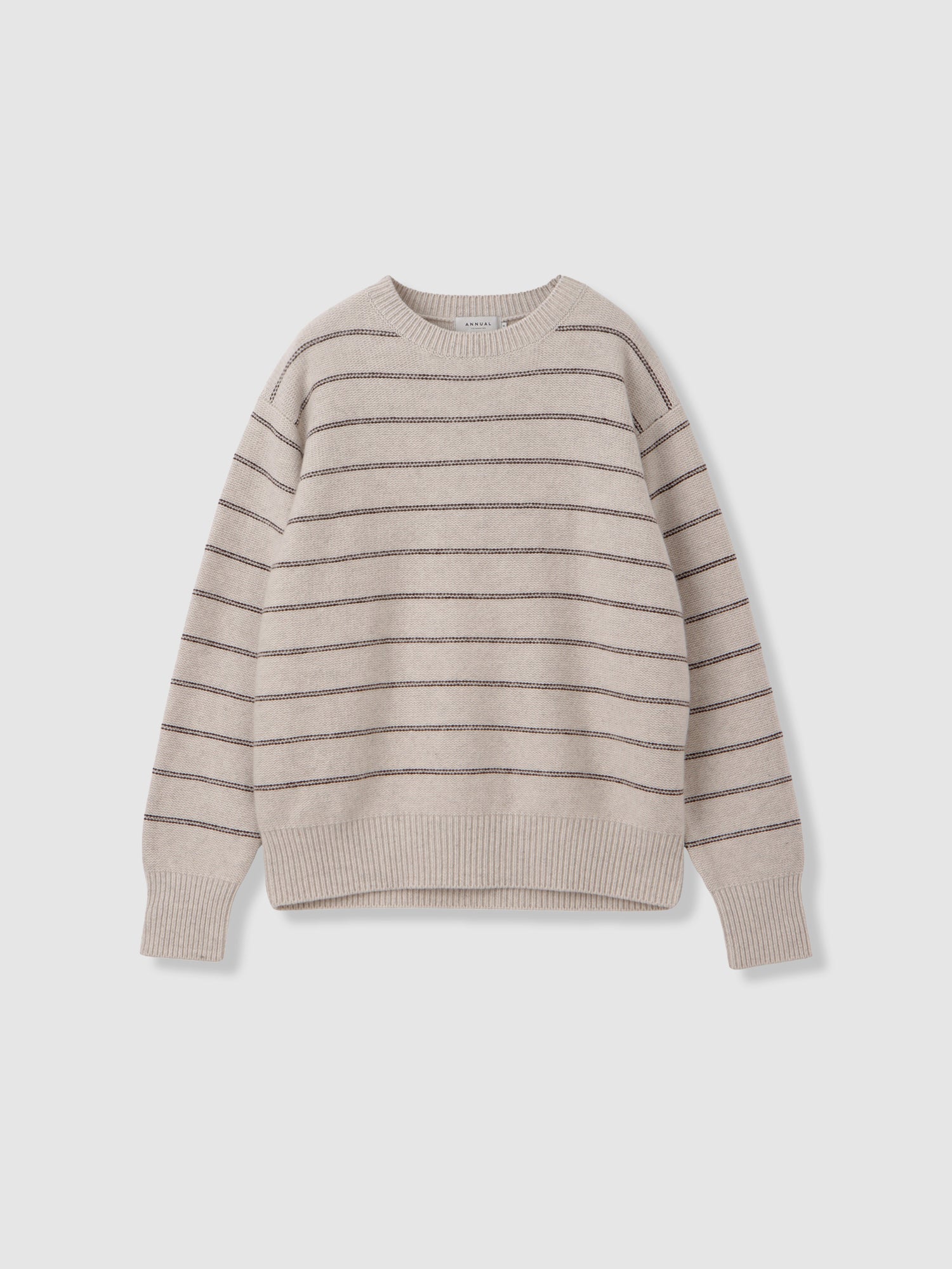 Pin Stripe Pullover<BR>ユニセックスで着られるボーダーニット