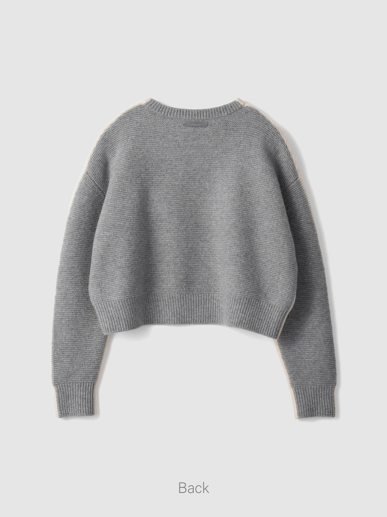 Bi-Color Crew PO<br> Cropped knitwear is a big hit every year