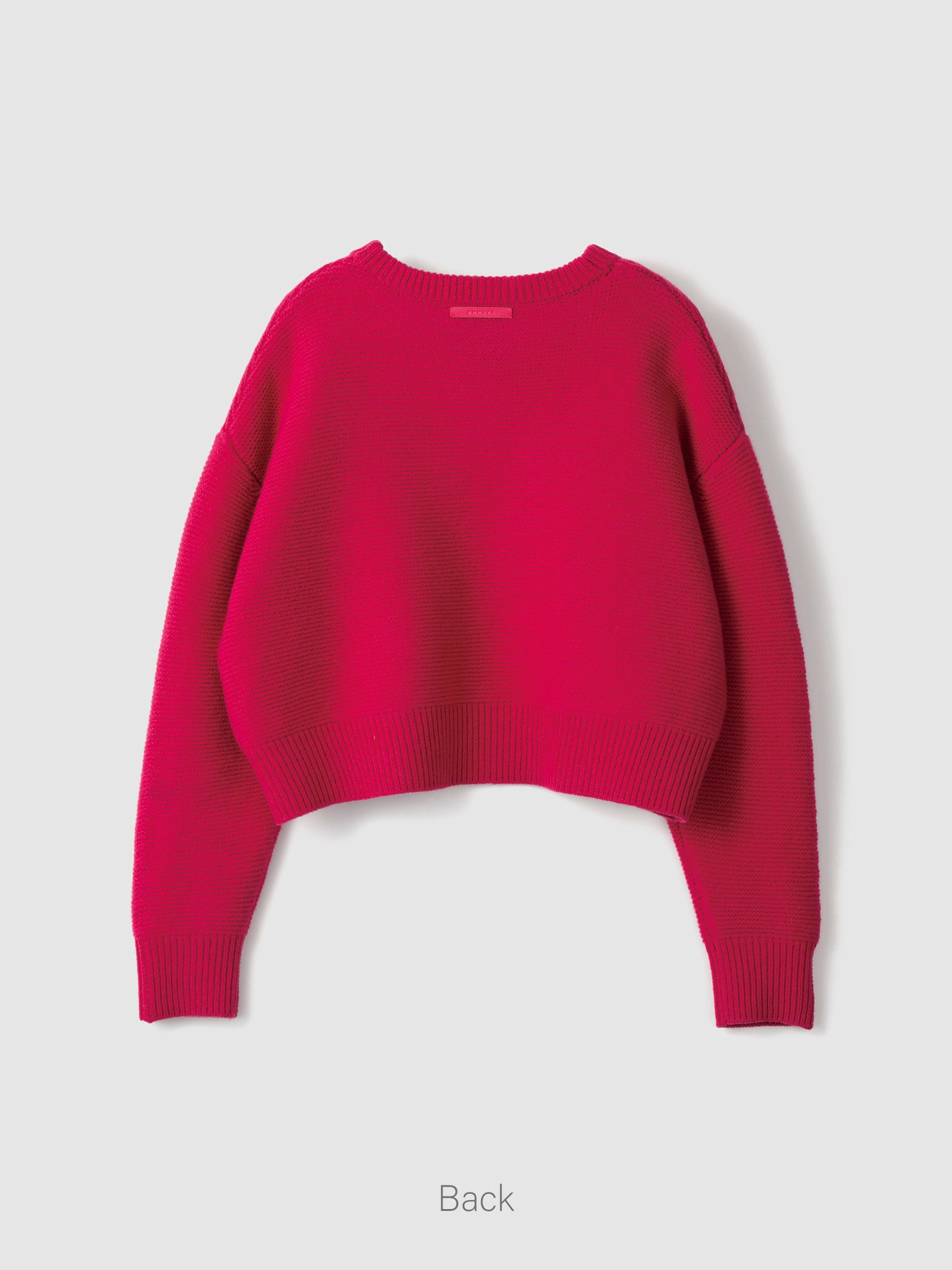 Bi-Color Crew PO<br> Cropped knitwear is a big hit every year