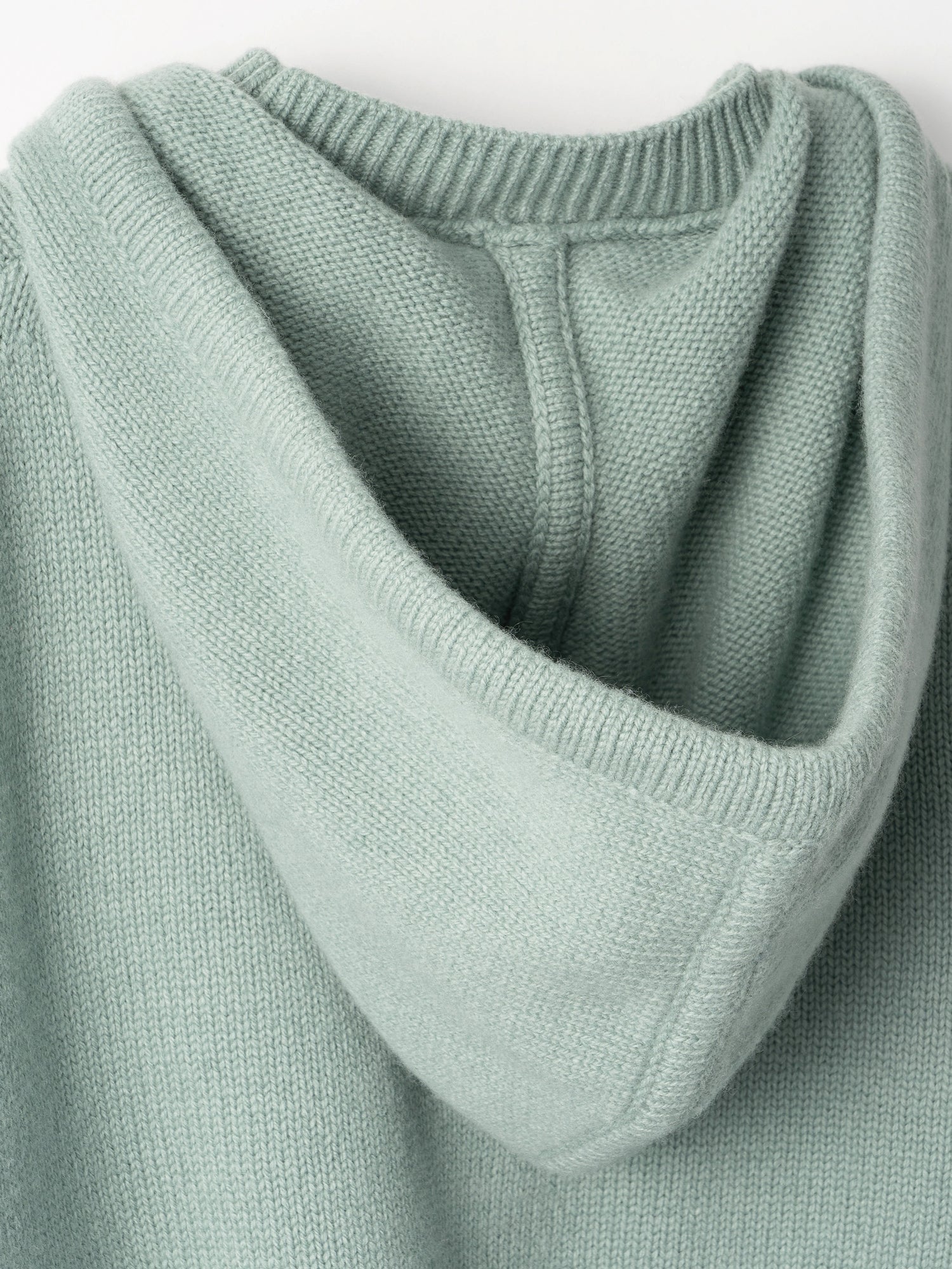 Knit Parka, 柔らかな印象のニットパーカー